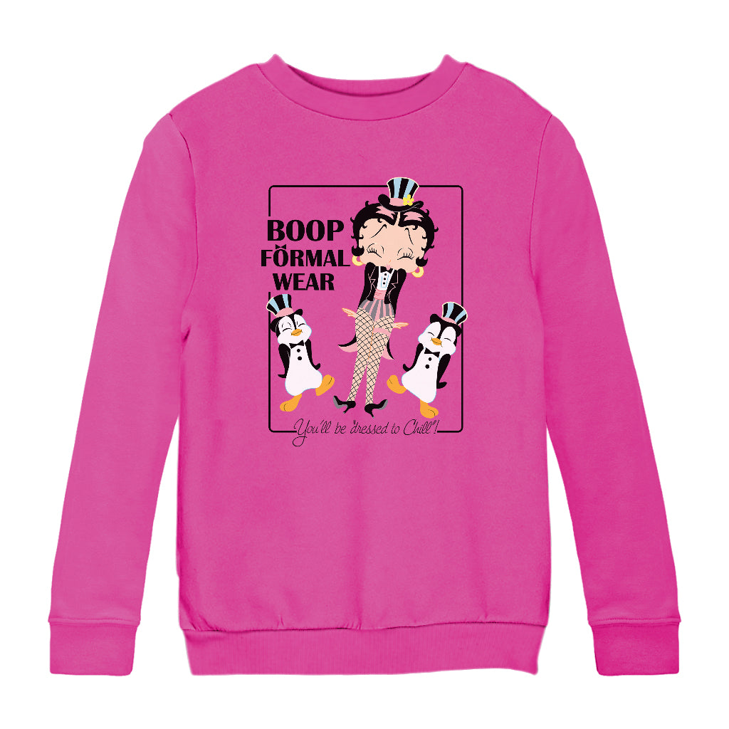 Betty Boop Formal Wear Kids Sweatshirt-Betty Boop Shop