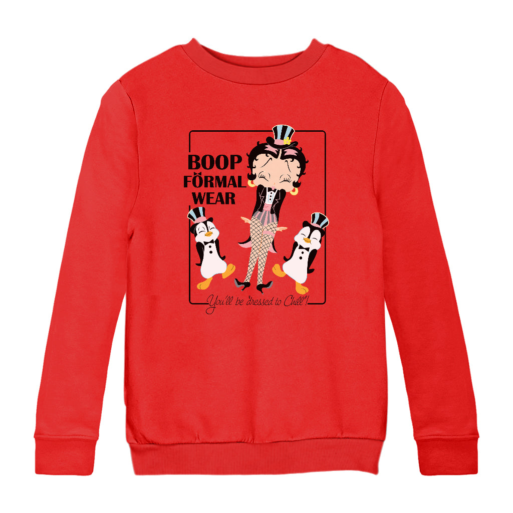 Betty Boop Formal Wear Kids Sweatshirt-Betty Boop Shop