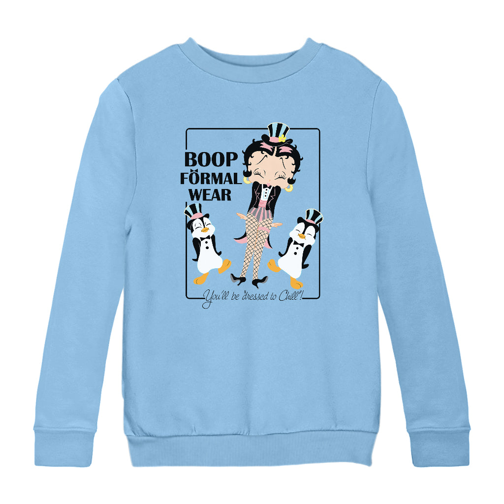 Betty Boop Formal Wear Kids Sweatshirt-Betty Boop Shop