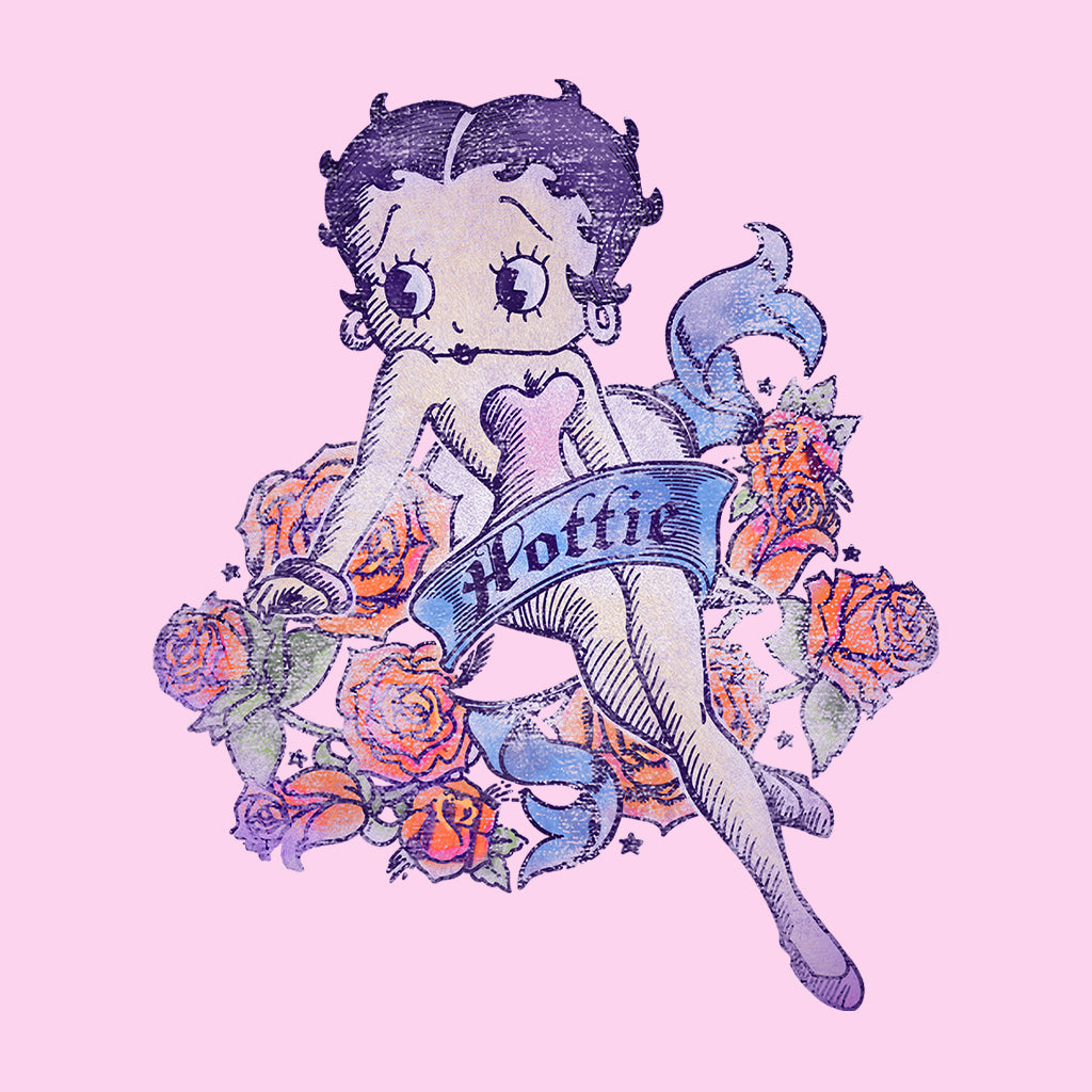 Betty Boop Hottie Tattoo Men's T-Shirt-Betty Boop Shop