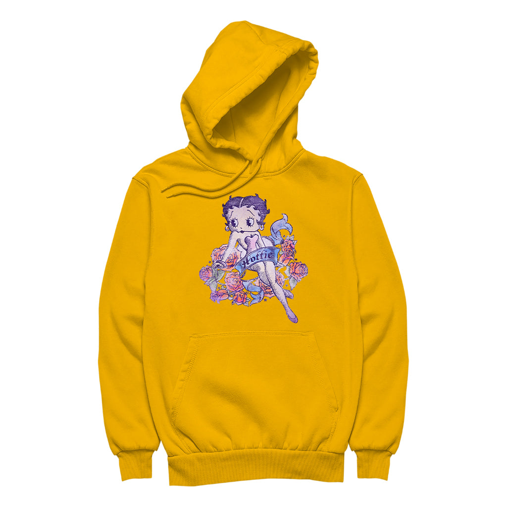 Betty Boop Hottie Tattoo Men's Hooded Sweatshirt-Betty Boop Shop