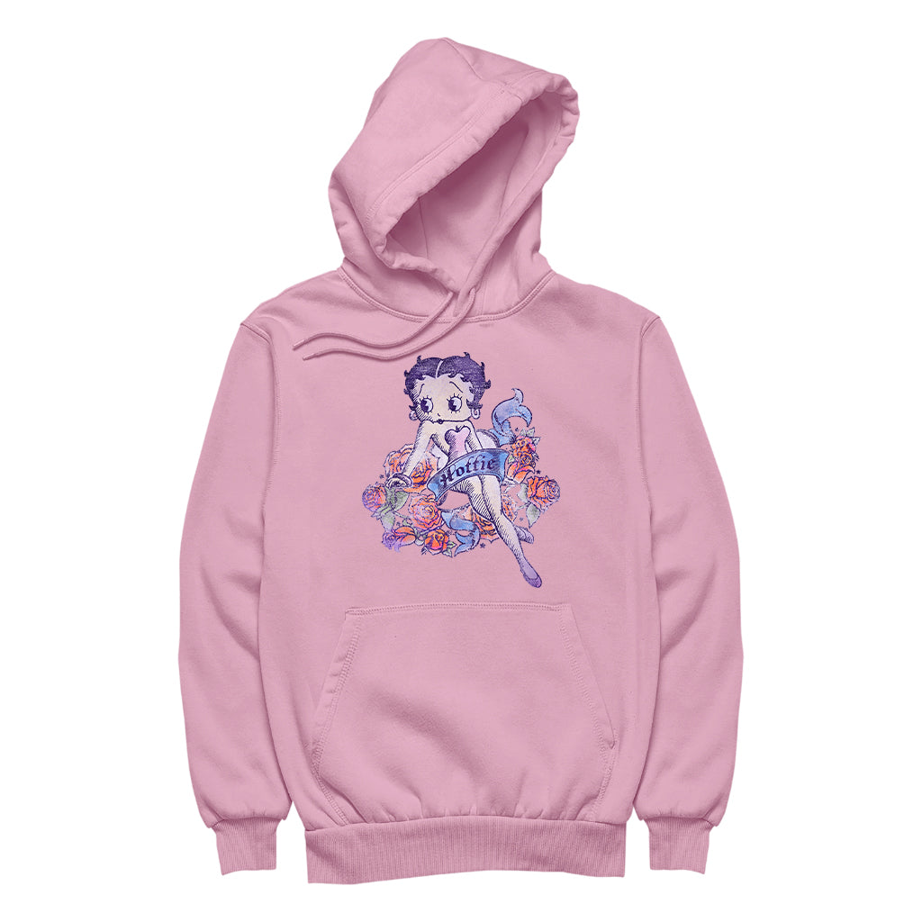 Betty Boop Hottie Tattoo Men's Hooded Sweatshirt-Betty Boop Shop