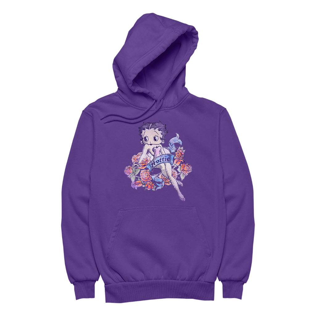 Betty Boop Hottie Tattoo Men's Hooded Sweatshirt-Betty Boop Shop
