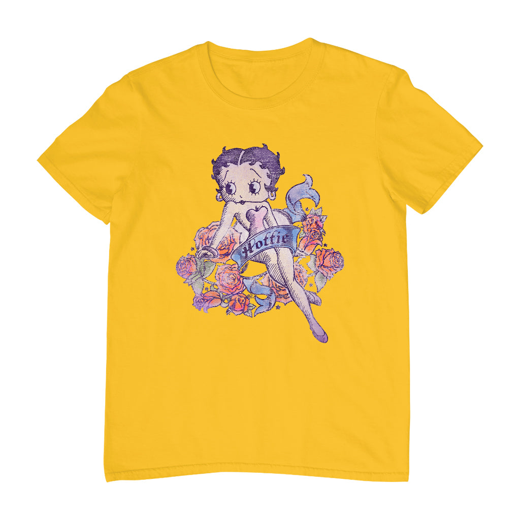Betty Boop Hottie Tattoo Men's T-Shirt-Betty Boop Shop
