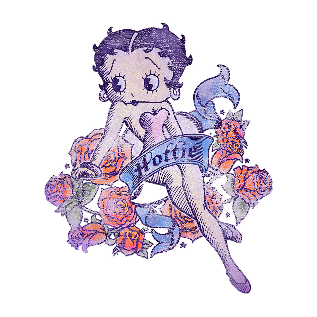 Betty Boop Hottie Tattoo Men's T-Shirt-Betty Boop Shop