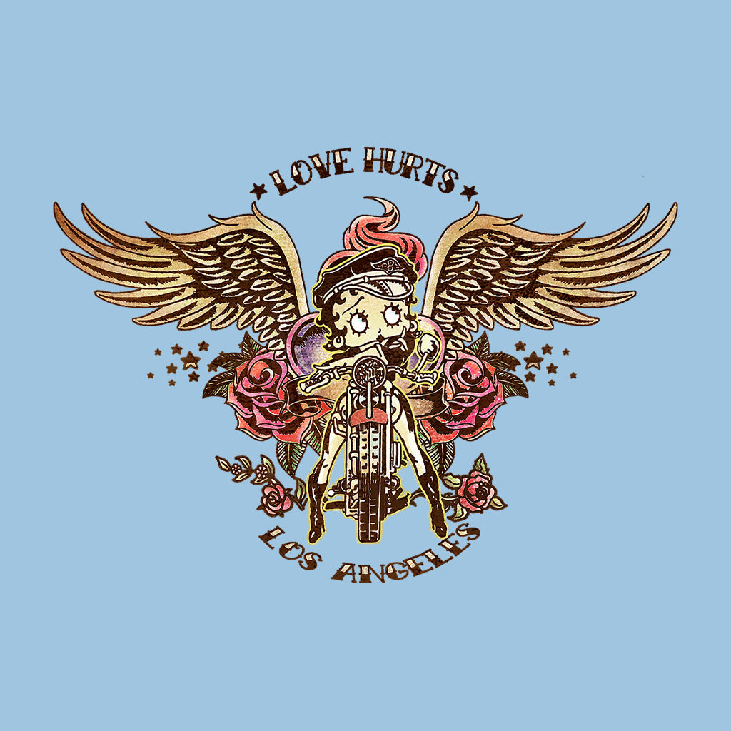 Betty Boop Love Hurts Tattoo Kids Sweatshirt-Betty Boop Shop