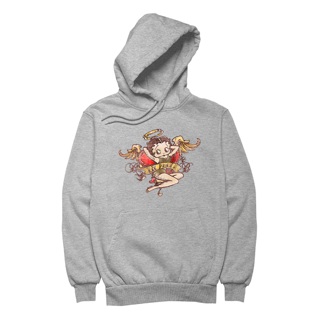 Betty Boop Lil Angel Tattoo Men's Hooded Sweatshirt
