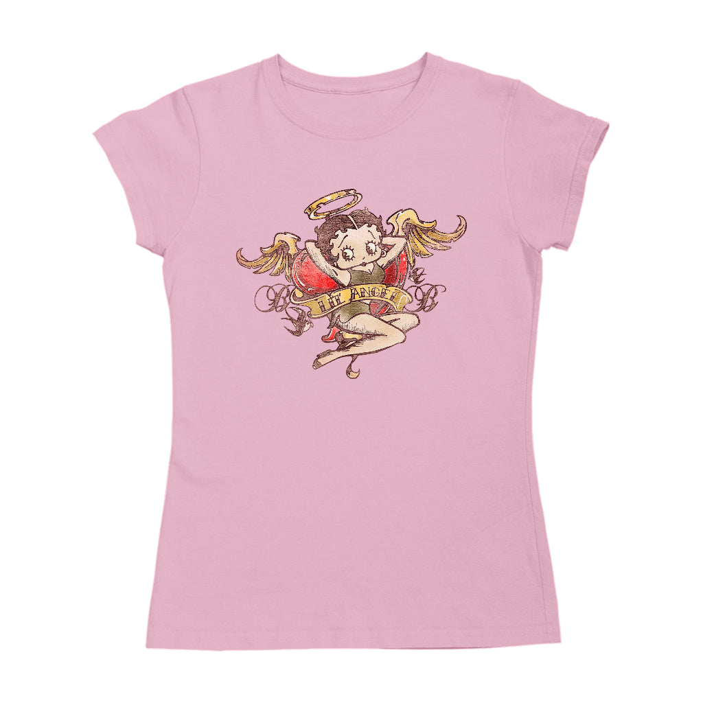 Betty Boop Lil Angel Tattoo Women's T-Shirt-Betty Boop Shop