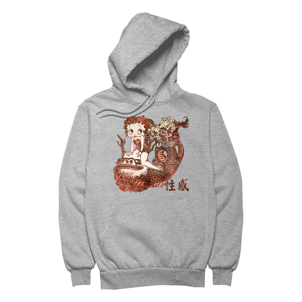 Betty Boop Dragon Tattoo Women's Hooded Sweatshirt