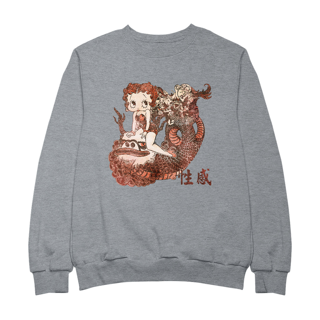 Betty Boop Dragon Tattoo Women's Sweatshirt