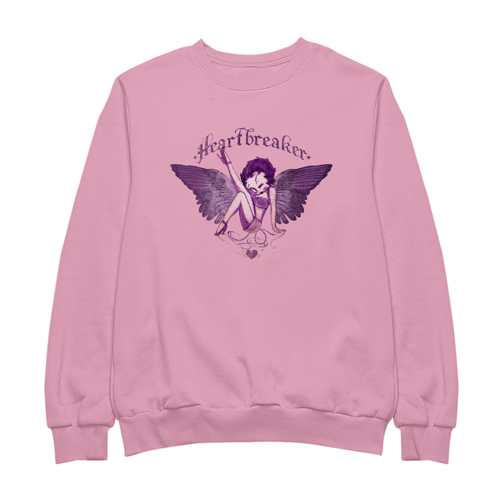 Betty Boop Heartbreaker Tattoo Women's Sweatshirt-Betty Boop Shop