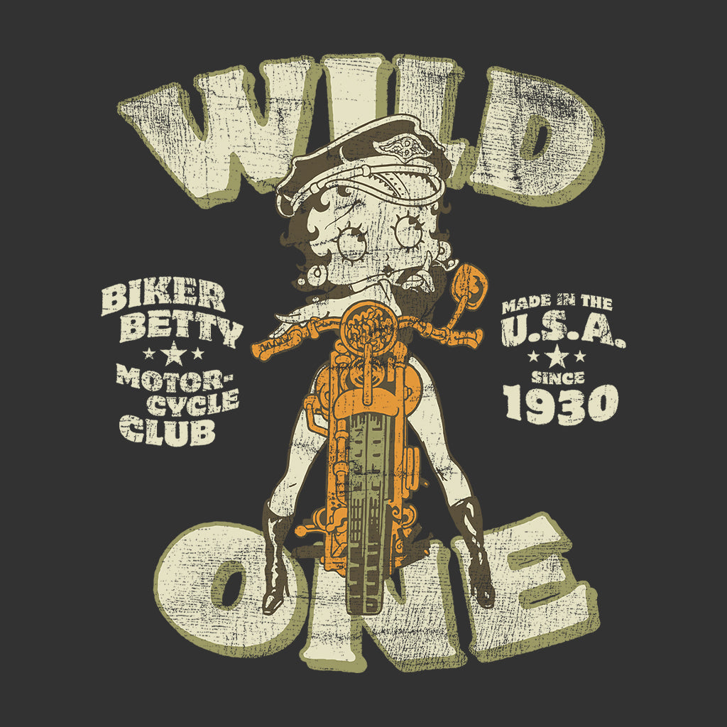 Betty Boop Wild One Biker Women's T-Shirt-Betty Boop Shop
