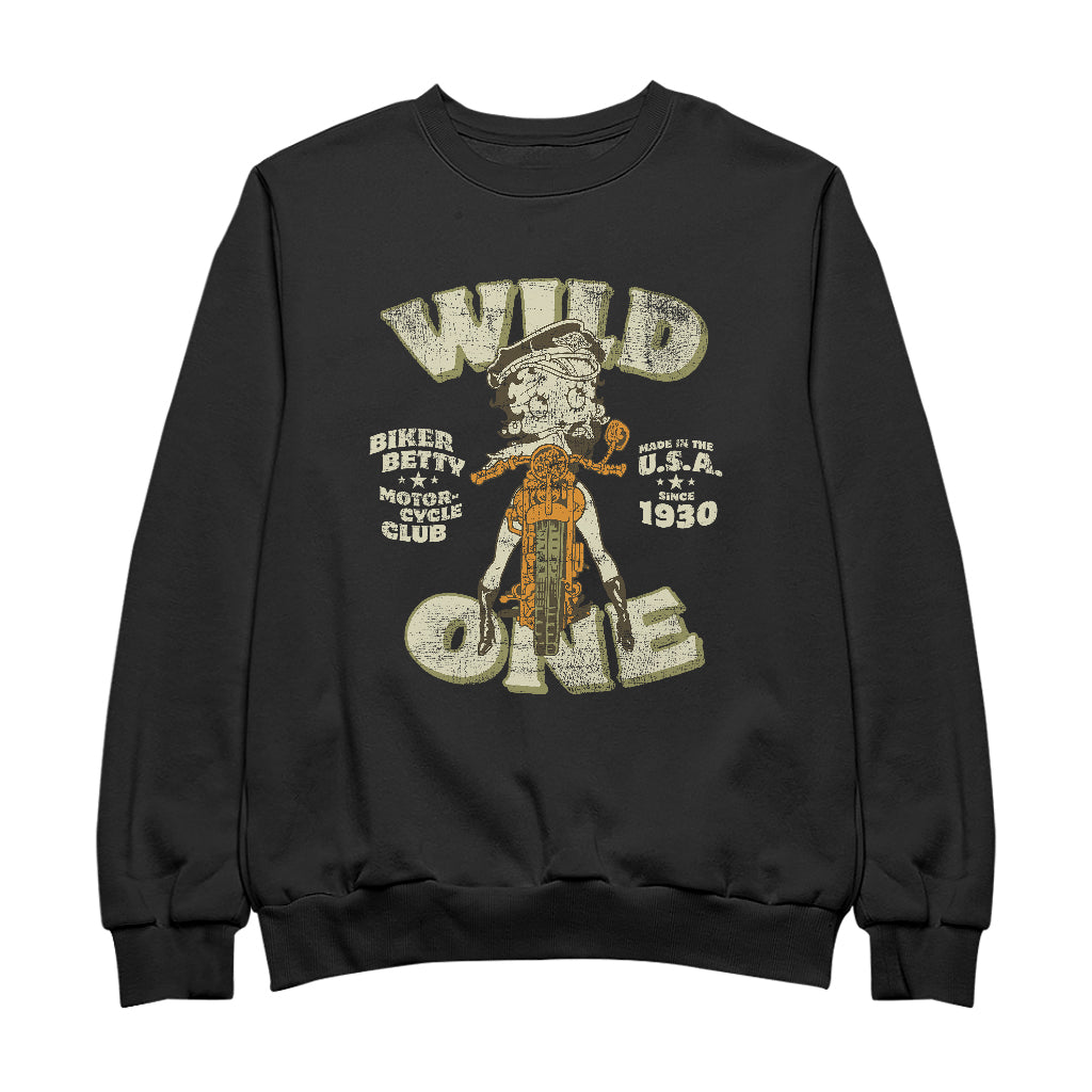 Betty Boop Wild One Biker Men's Sweatshirt