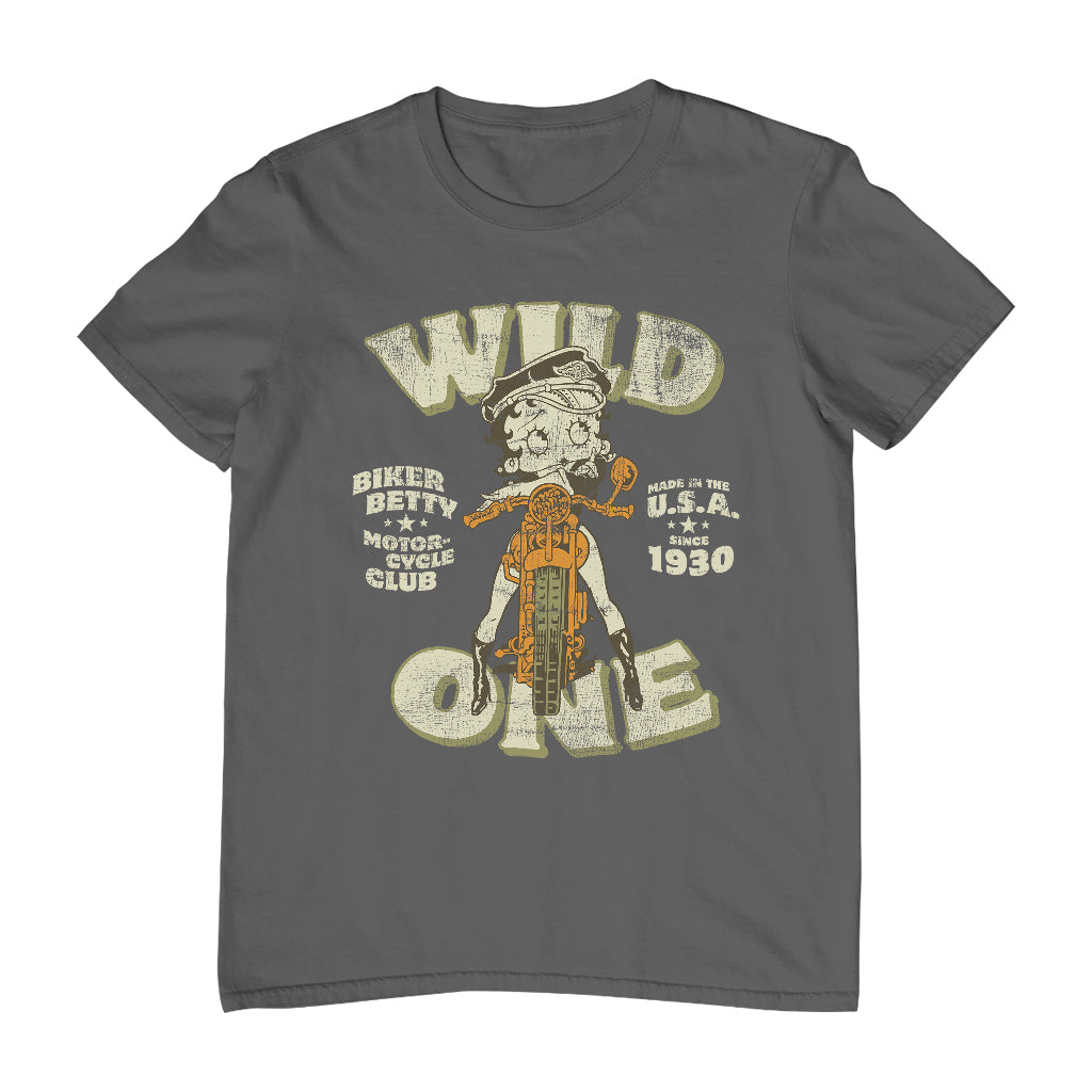Betty Boop Wild One Biker Men's T-Shirt-Betty Boop Shop