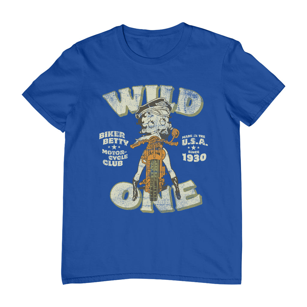 Betty Boop Wild One Biker Men's T-Shirt-Betty Boop Shop