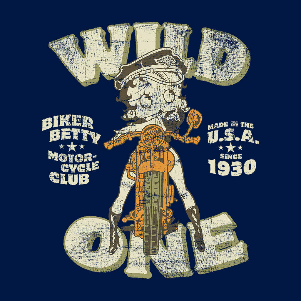 Betty Boop Wild One Biker Women's T-Shirt-Betty Boop Shop