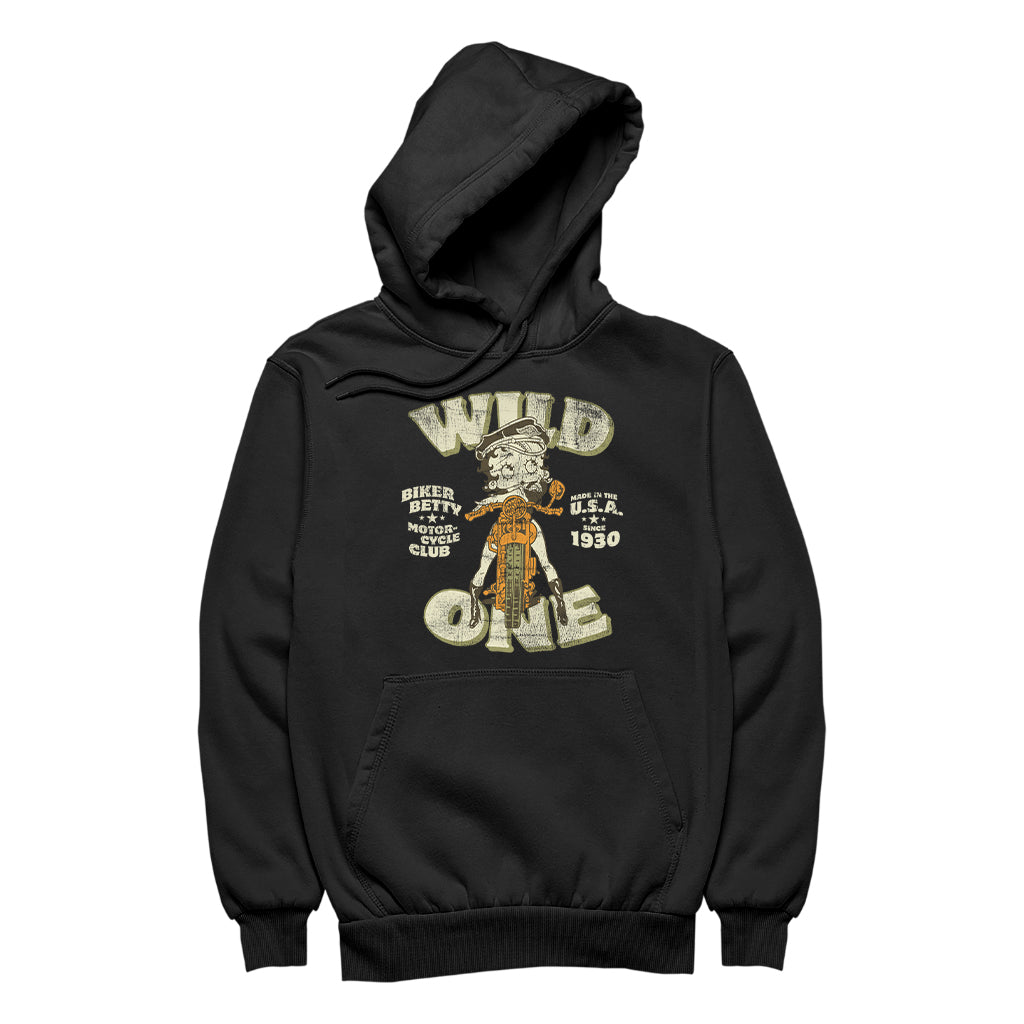 Betty Boop Wild One Biker Women's Hooded Sweatshirt