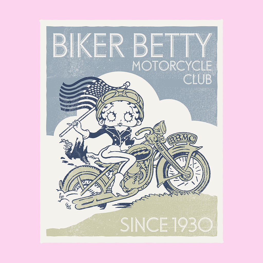 Betty Boop Biker Betty Club Men's Hooded Sweatshirt-Betty Boop Shop