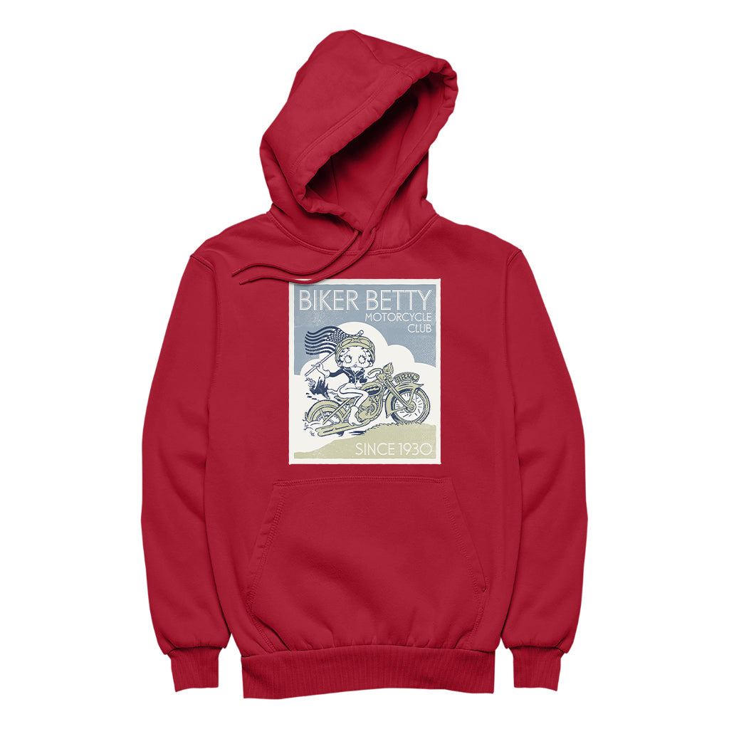 Betty Boop Biker Betty Club Men's Hooded Sweatshirt-Betty Boop Shop