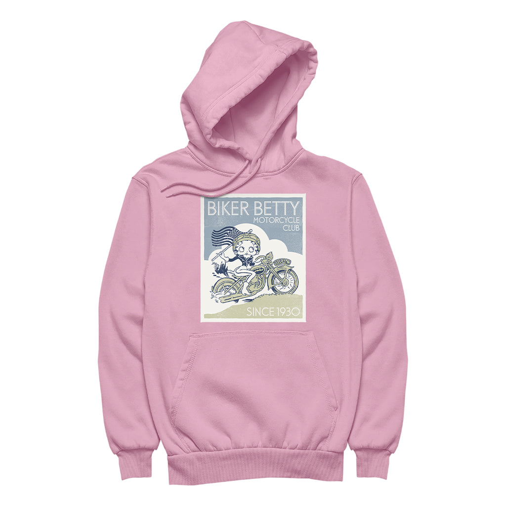 Betty Boop Biker Betty Club Men's Hooded Sweatshirt-Betty Boop Shop