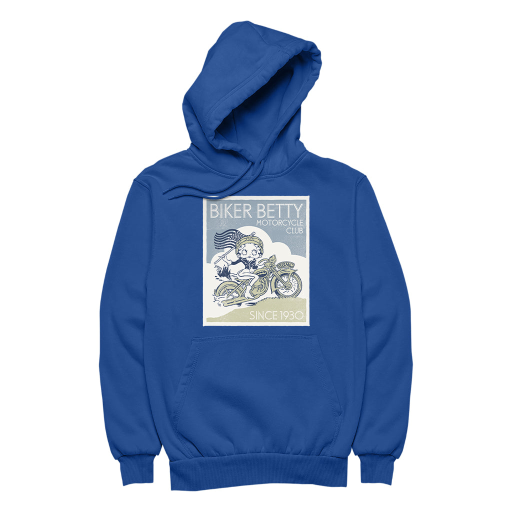 Betty Boop Biker Betty Club Men's Hooded Sweatshirt-Betty Boop Shop