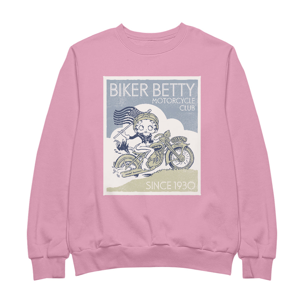 Betty Boop Biker Betty Club Men's Sweatshirt-Betty Boop Shop