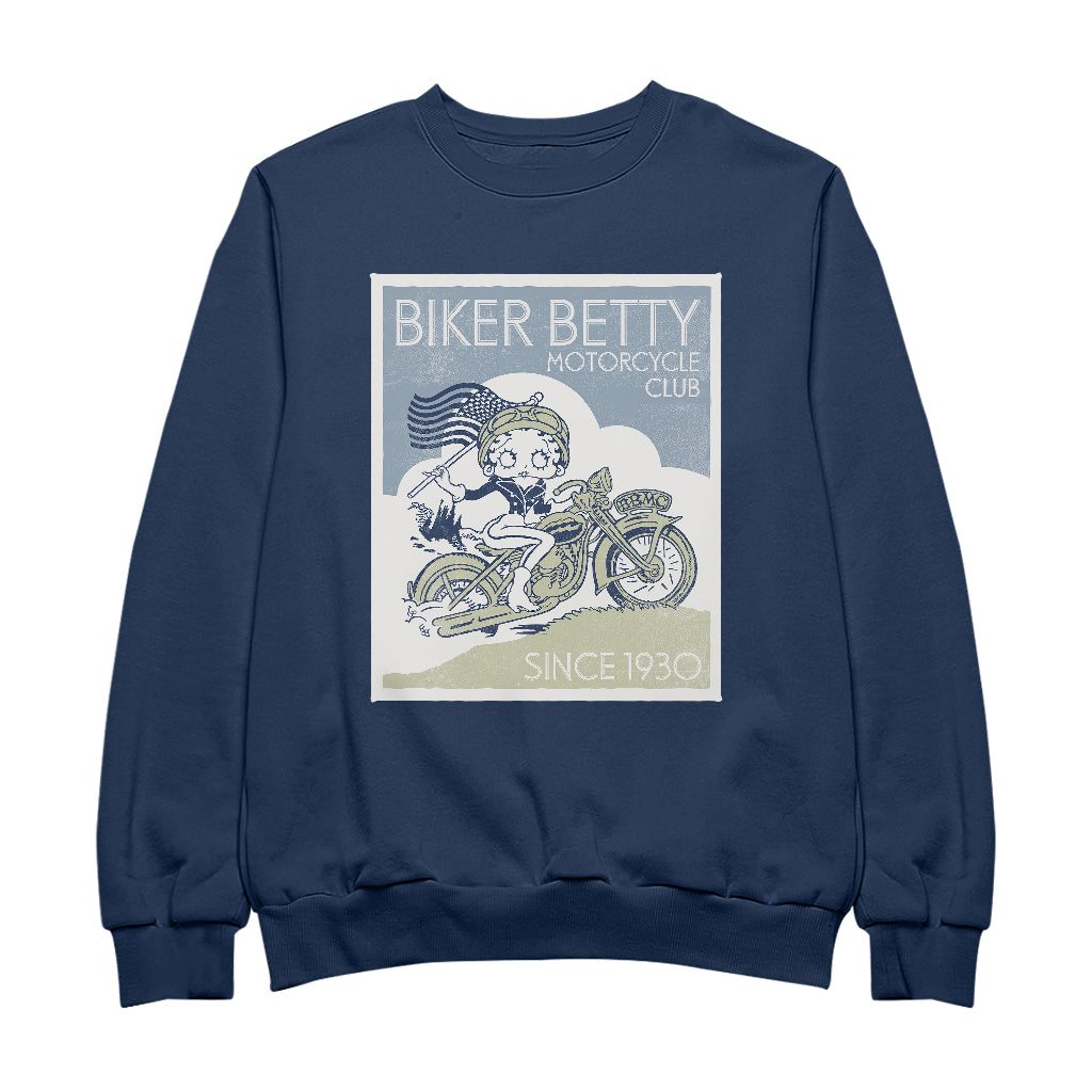 Betty Boop Biker Betty Club Men's Sweatshirt-Betty Boop Shop
