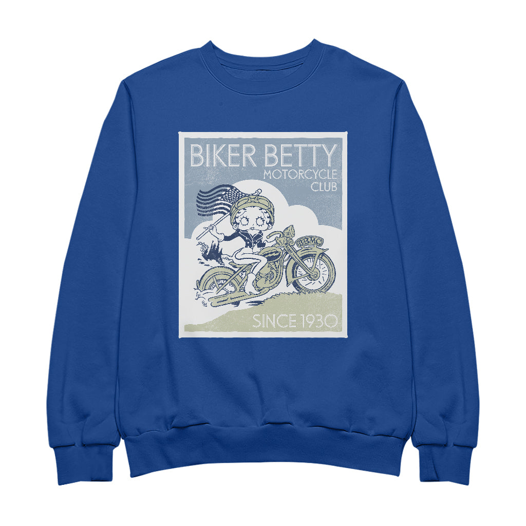 Betty Boop Biker Betty Club Men's Sweatshirt-Betty Boop Shop