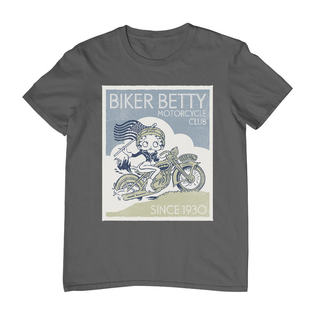 Betty Boop Biker Betty Club Men's T-Shirt-Betty Boop Shop