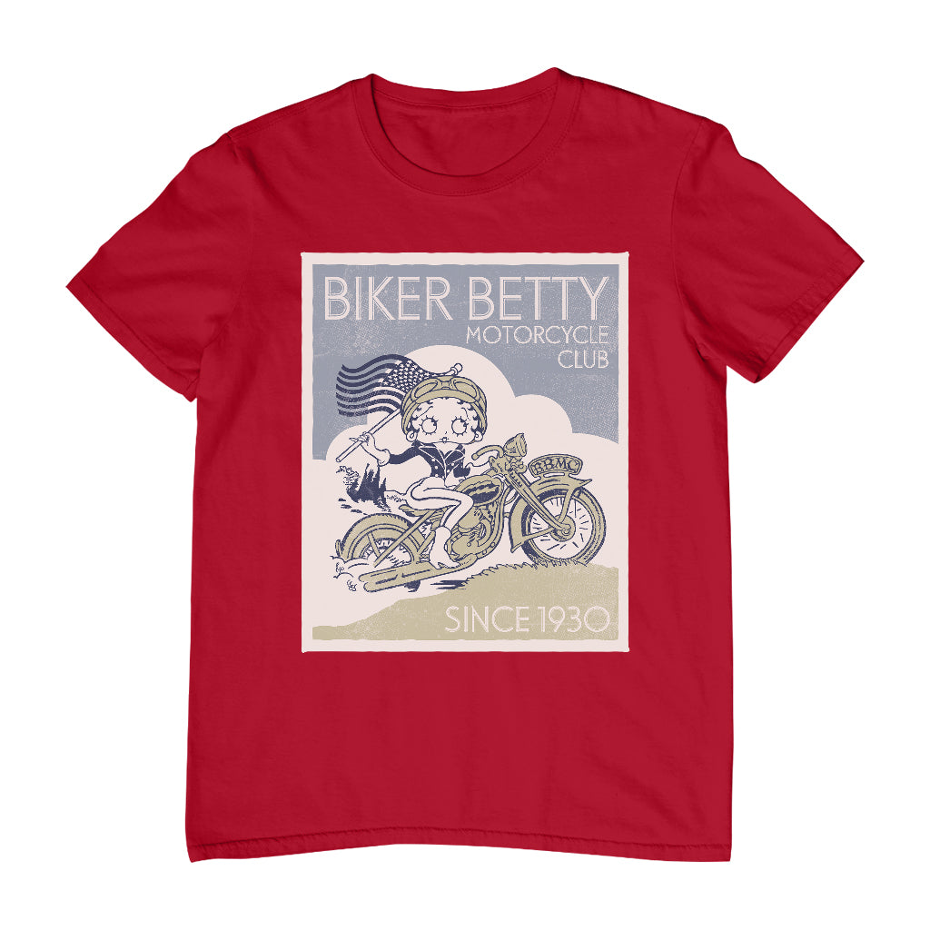 Betty Boop Biker Betty Club Men's T-Shirt-Betty Boop Shop