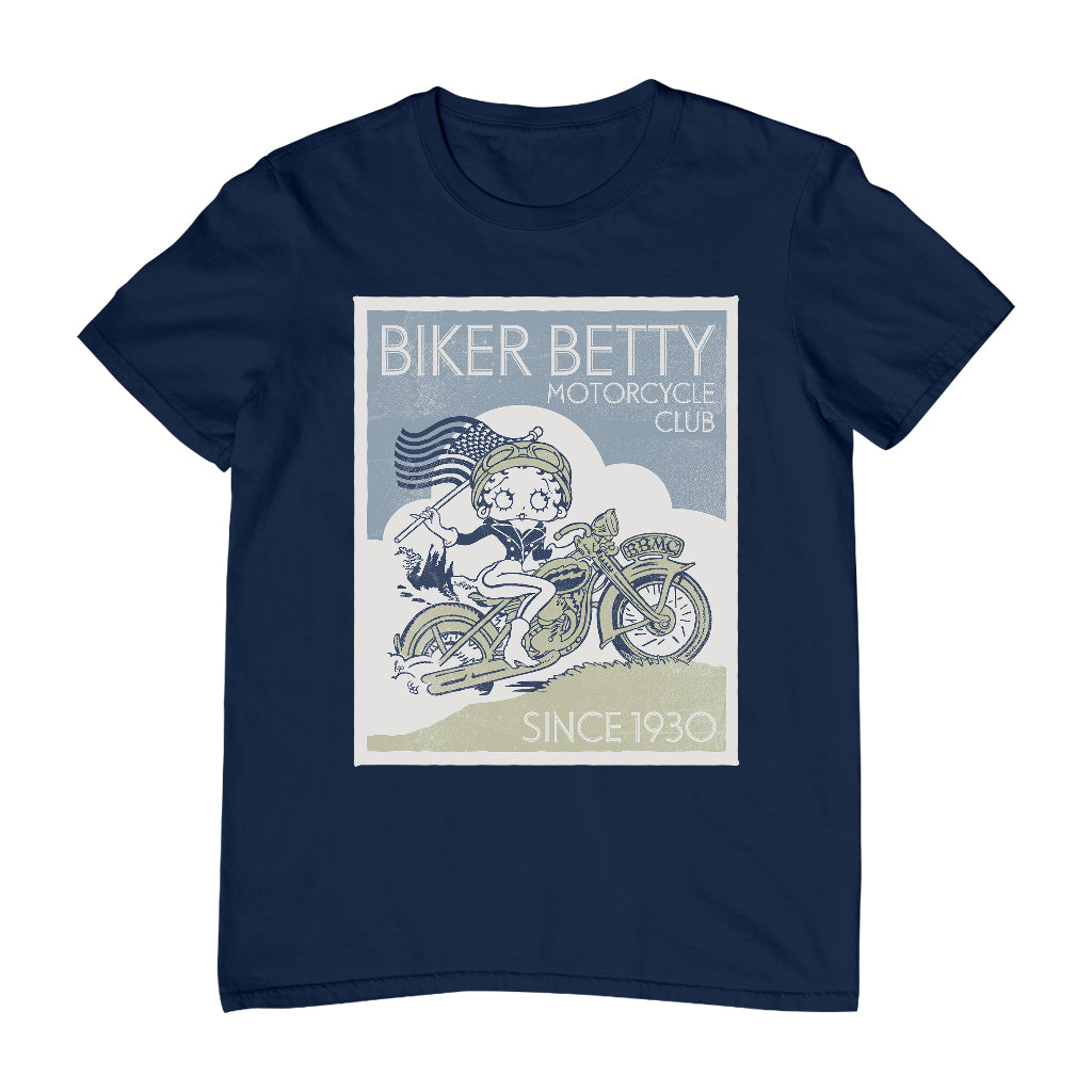 Betty Boop Biker Betty Club Men's T-Shirt-Betty Boop Shop