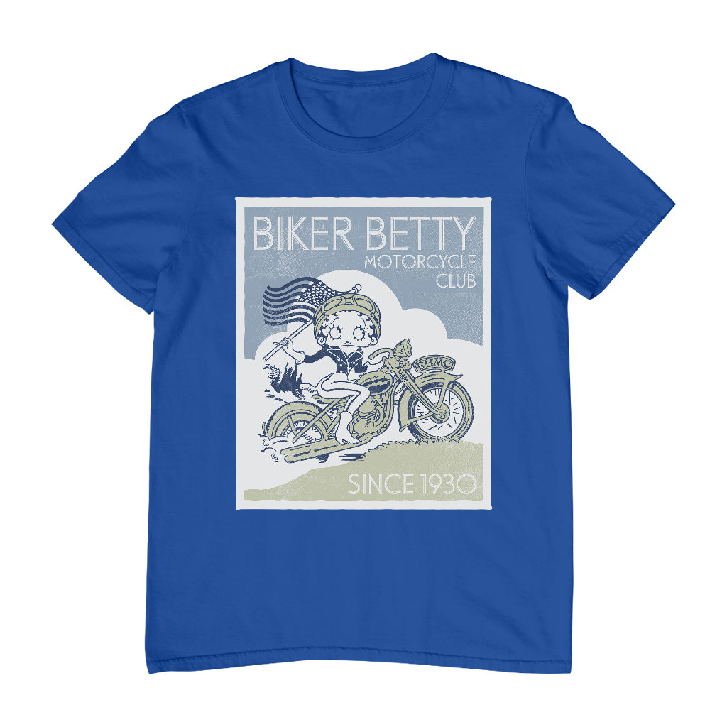 Betty Boop Biker Betty Club Men's T-Shirt-Betty Boop Shop