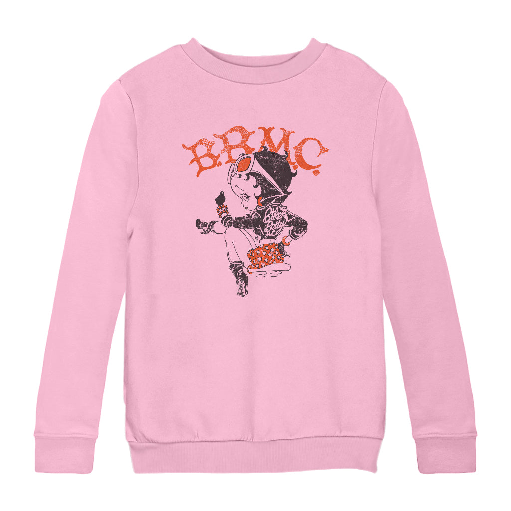 Betty Boop Biker BBMC Colour Kids Sweatshirt