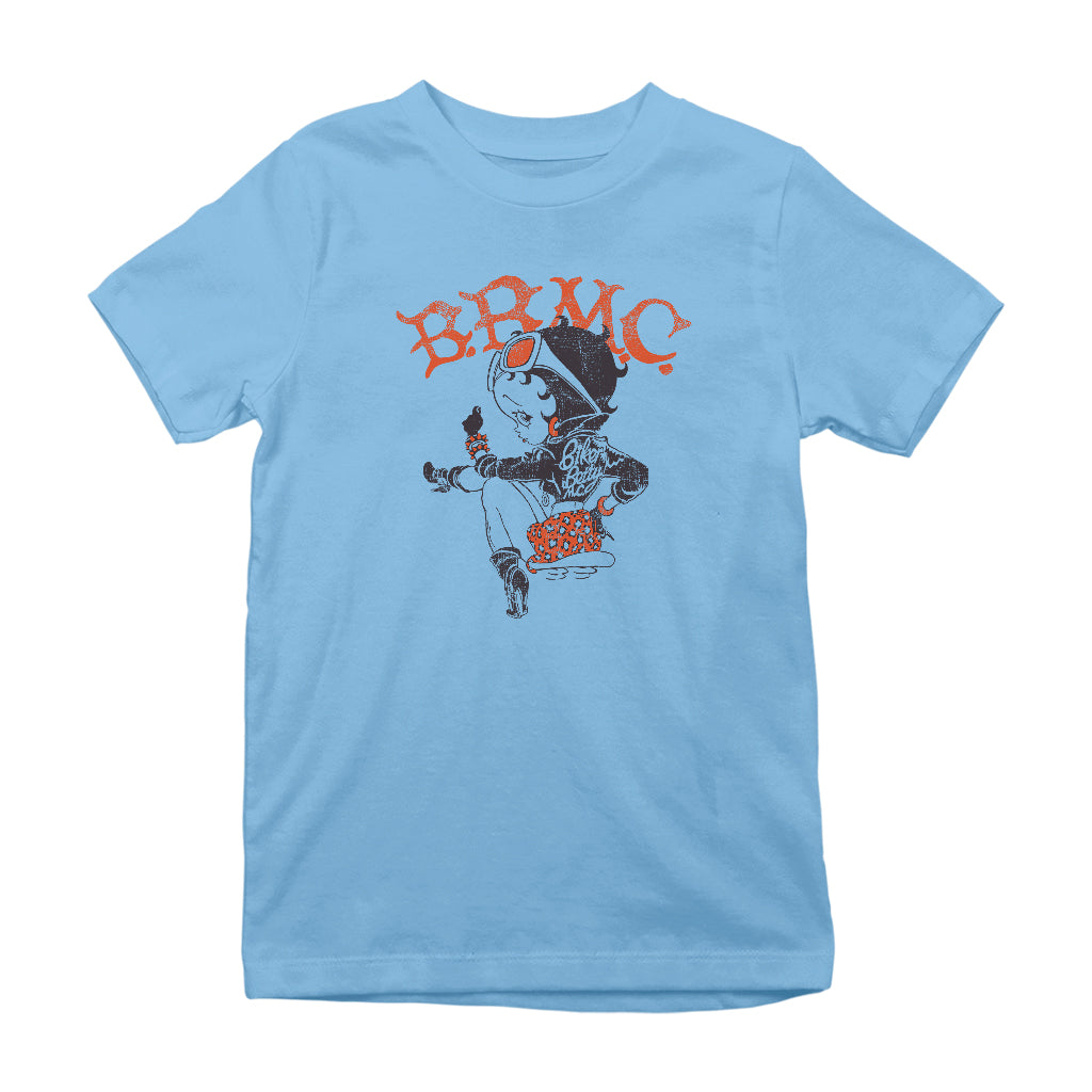 Betty Boop Biker BBMC Colour Kids T-Shirt-Betty Boop Shop