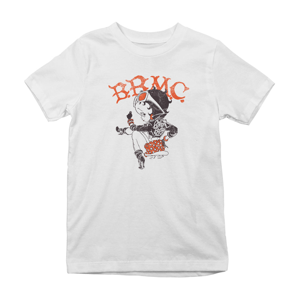 Betty Boop Biker BBMC Colour Kids T-Shirt-Betty Boop Shop