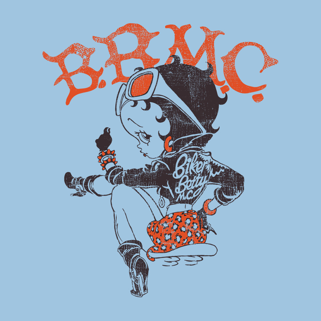 Betty Boop Biker BBMC Colour Men's Hooded Sweatshirt-Betty Boop Shop