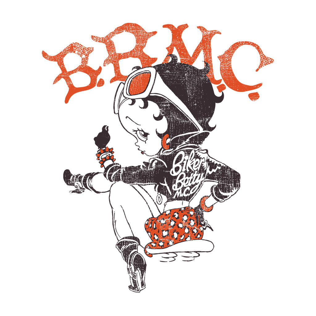 Betty Boop Biker BBMC Colour Men's Hooded Sweatshirt-Betty Boop Shop