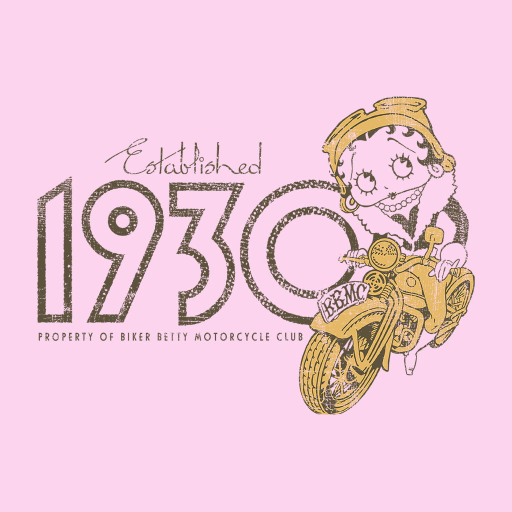 Betty Boop EST 1930 Motor Cycle Club Women's Sweatshirt-Betty Boop Shop
