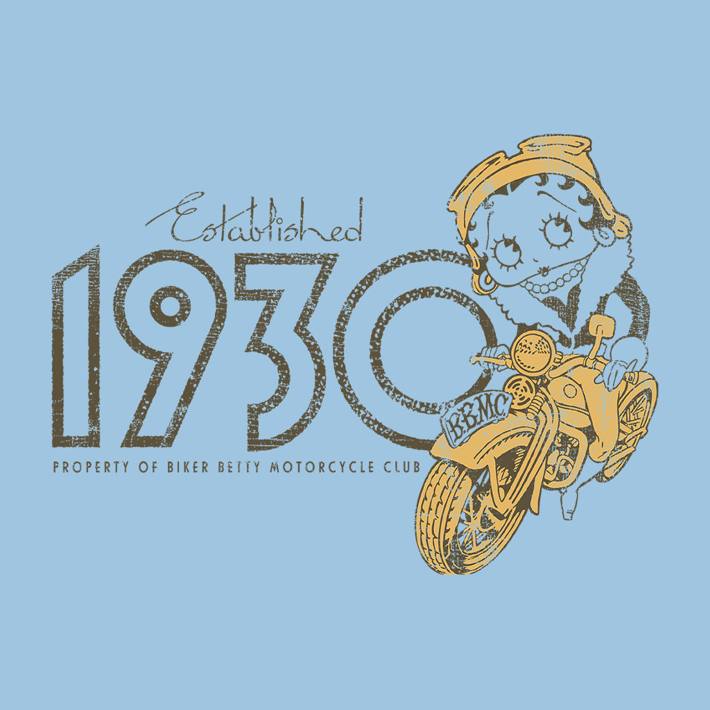 Betty Boop EST 1930 Motor Cycle Club Women's T-Shirt-Betty Boop Shop