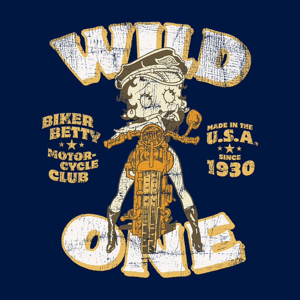 Betty Boop Wild One Made In The U.S.A Kids Hooded Sweatshirt-Betty Boop Shop