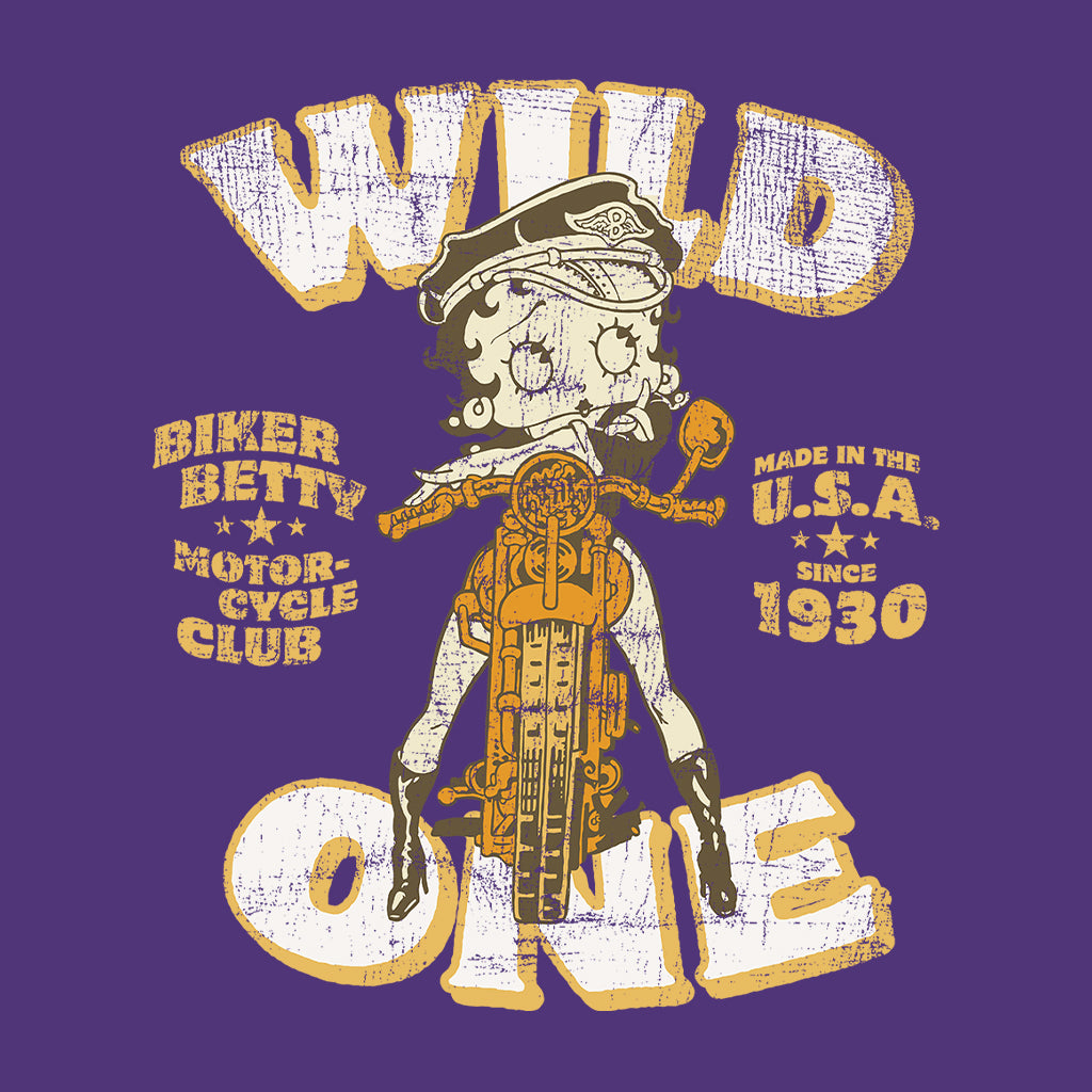 Betty Boop Wild One Made In The U.S.A Women's Hooded Sweatshirt-Betty Boop Shop