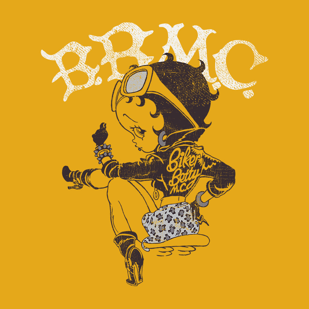 Betty Boop Biker BBMC Black and White Women's Sweatshirt-Betty Boop Shop