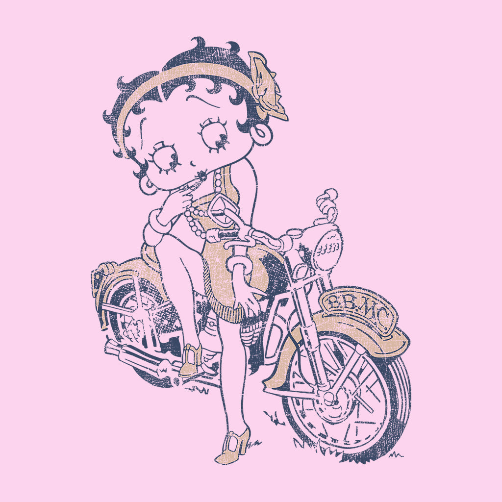 Betty Boop Flapper Girl Biker Women's Hooded Sweatshirt-Betty Boop Shop