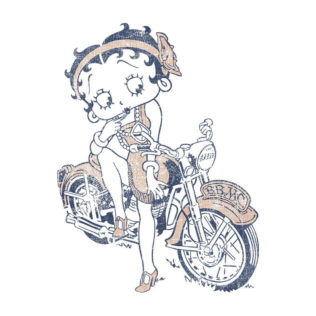 Betty Boop Flapper Girl Biker Women's T-Shirt-Betty Boop Shop