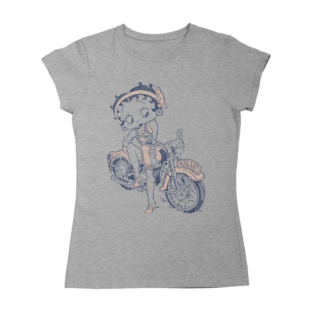 Betty Boop Flapper Girl Biker Women's T-Shirt