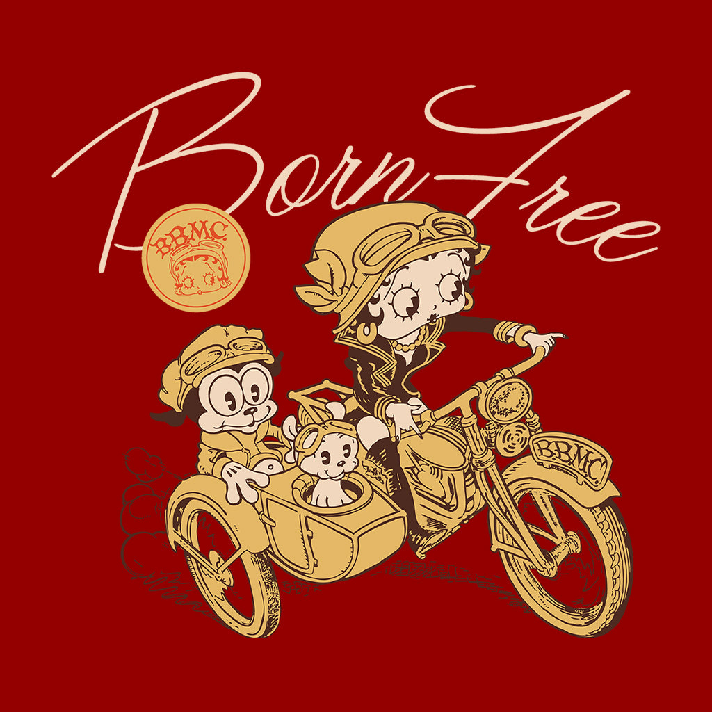 Betty Boop Born Free Men's T-Shirt-Betty Boop Shop