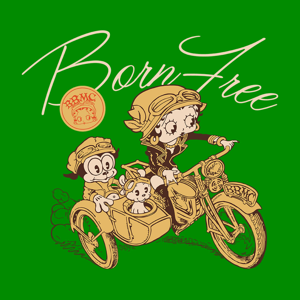 Betty Boop Born Free Men's T-Shirt-Betty Boop Shop