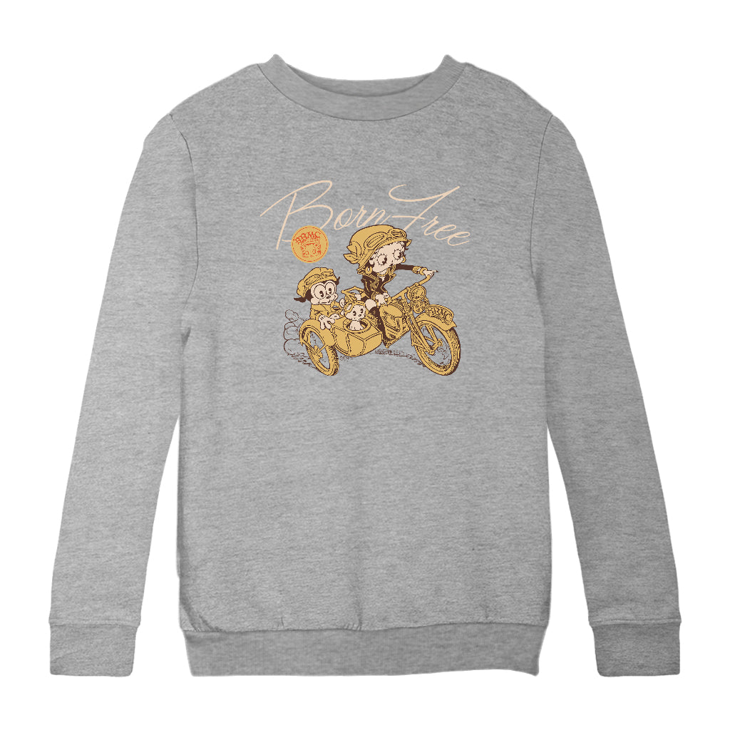 Betty Boop Born Free Kids Sweatshirt