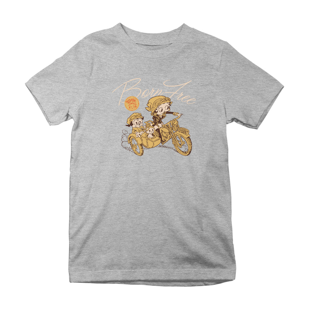 Betty Boop Born Free Kids T-Shirt