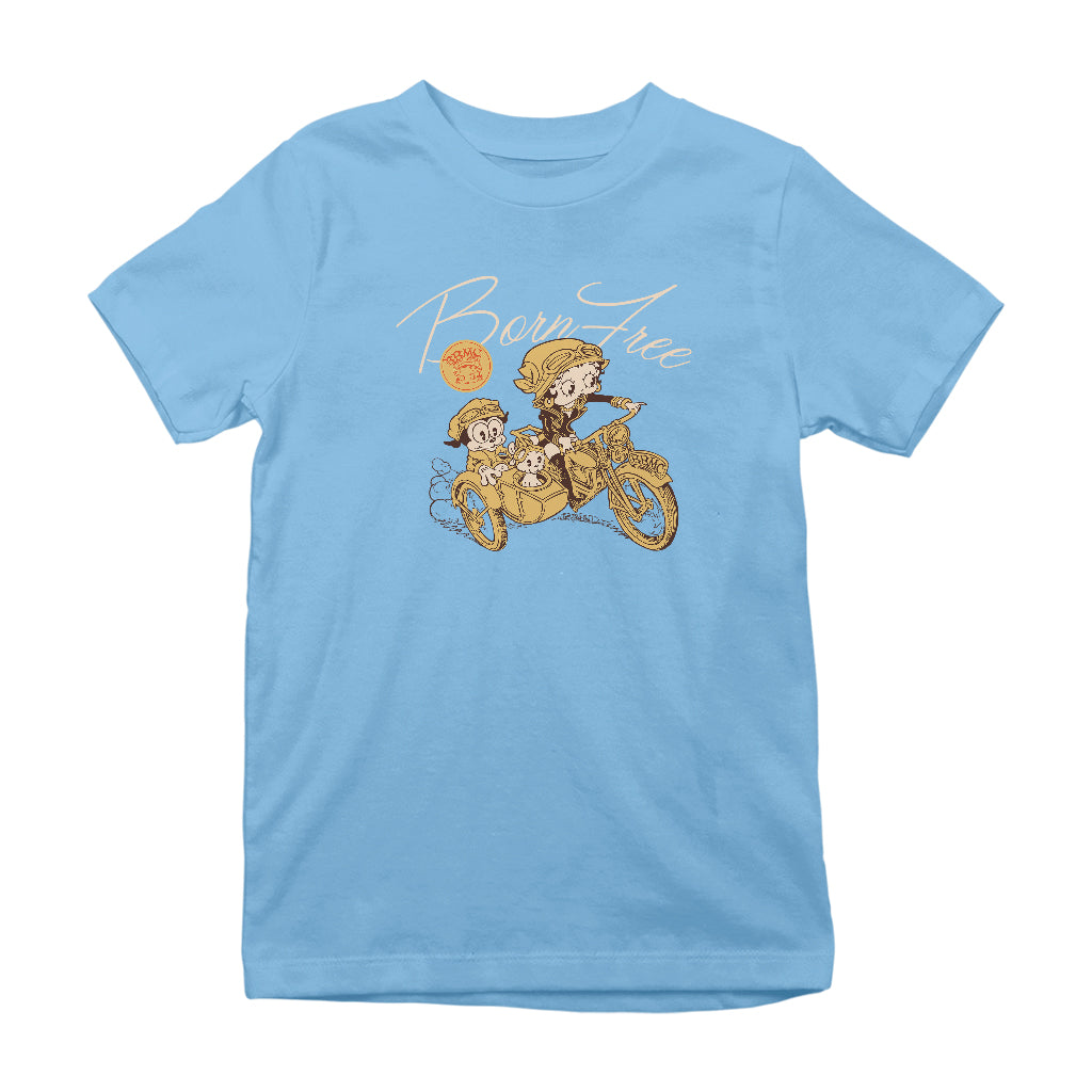 Betty Boop Born Free Kids T-Shirt-Betty Boop Shop